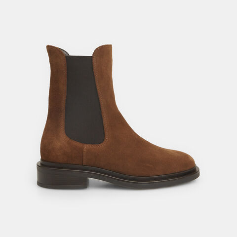 Chelsea boots de mujer de ante , Marrón Chelsea boots de mujer de ante , Marrón
